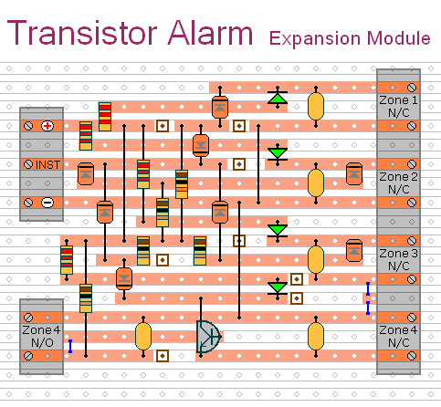 A Four-Zone Expansion Module 
For The Transistor Based Intruder Alarm