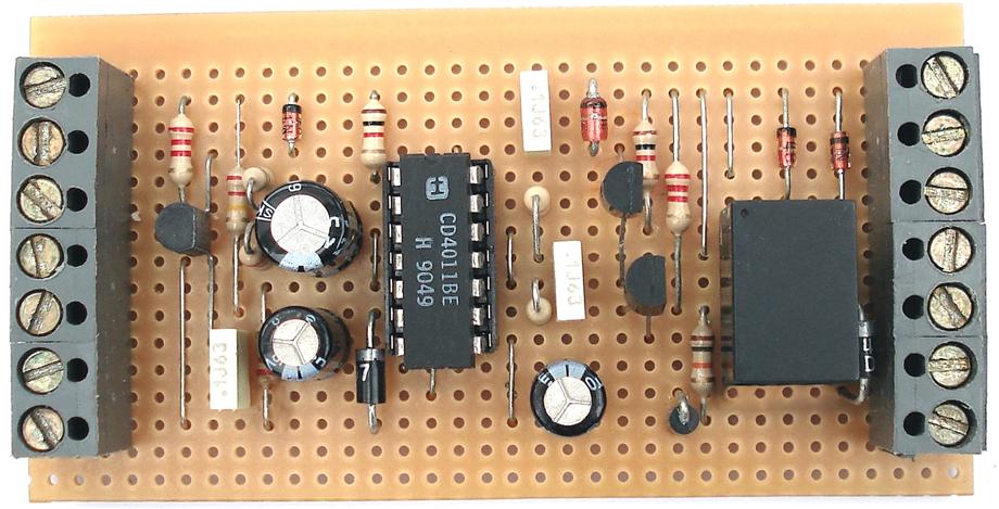 A Photograph Of Ron J's 
Car Alarm - Circuit Board
