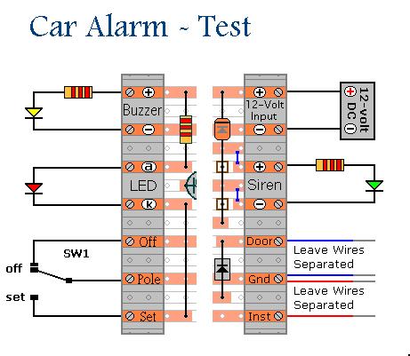 Details Of How To Prepare
The Car Alarm For Testing