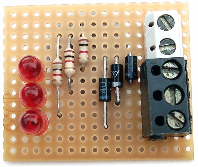 A Photograph Of Ron J's Motorcycle Alarm - LED Module