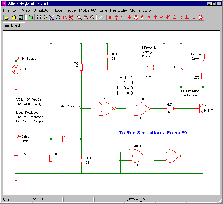Mini-Alarm No.1
Simulator Screenshot