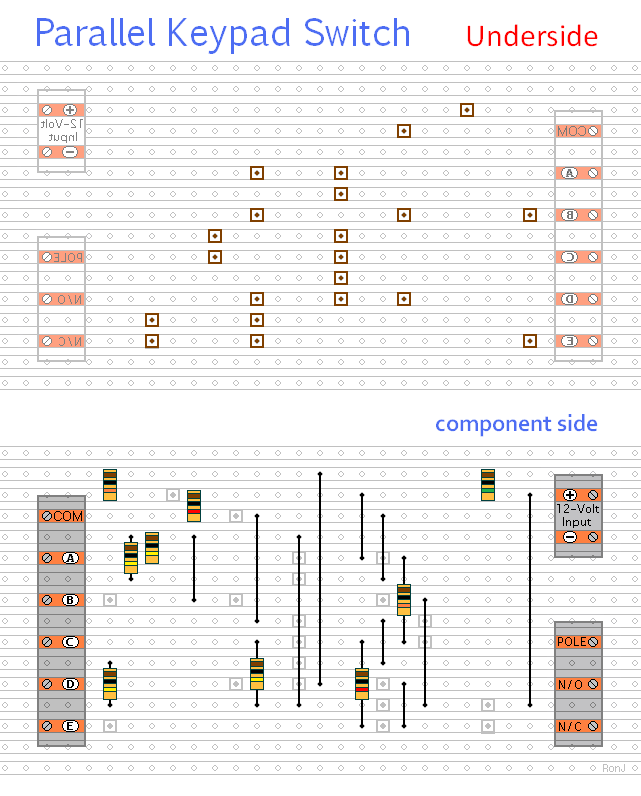 Add The Ten Wire Links And Nine Resistors